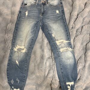 KanCan Light Blue Distressed Skinny Jeans
